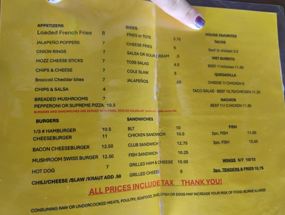 Mary's Snack Shack Menu image 1